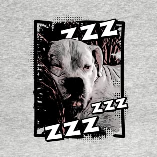 Sleeping White Boxer T-Shirt